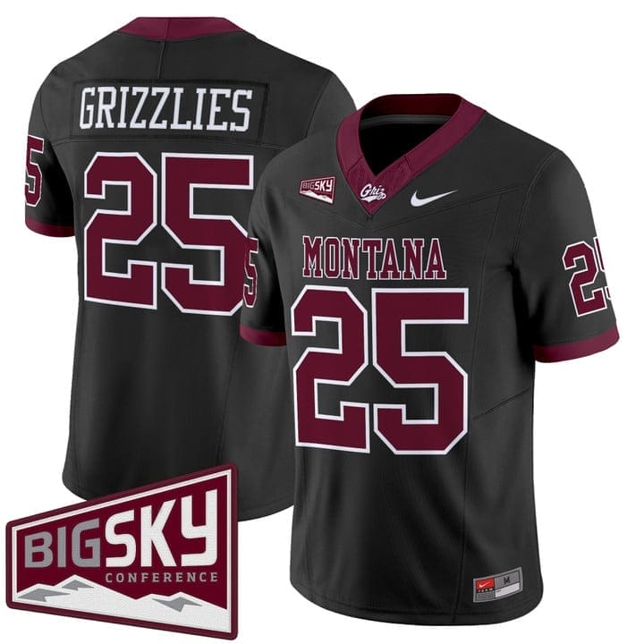 Grizzlies Jersey #25 Montana Grizzlies 2025 Vapor Limited Stitched