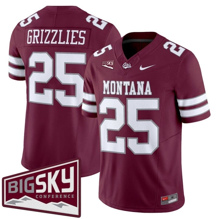 Grizzlies Jersey #25 Montana Grizzlies 2025 Vapor Limited Stitched - Image 5