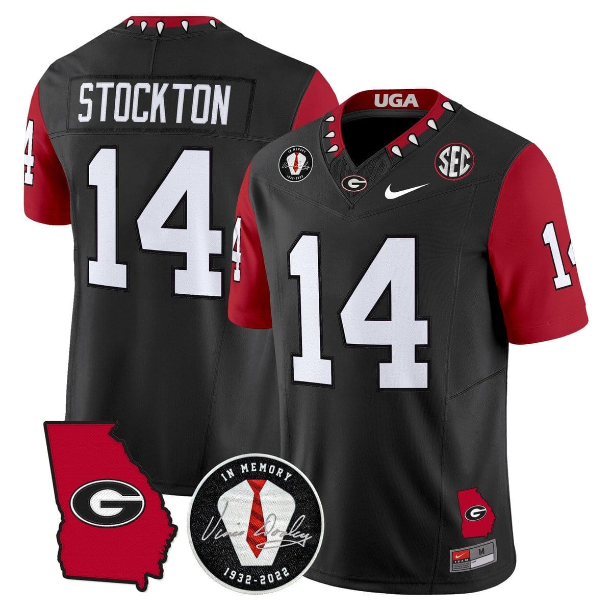 Gunner Stockton Jersey #14 Georgia Bulldogs 2025 Limited Stitched 1 Gunner Stockton Jersey #14 Georgia Bulldogs 2025 Limited Stitched