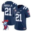 Henry Parrish Jr Jersey 21 Ole Miss Rebels 2025 Limited V2 Navy