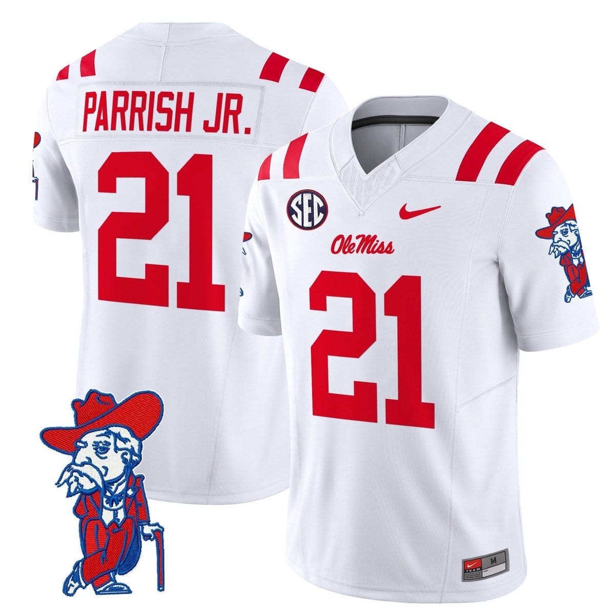Henry Parrish Jr Jersey #21 Ole Miss Rebels 2025 Limited V2 2 Henry Parrish Jr Jersey #21 Ole Miss Rebels 2025 Limited V2 - Image 2