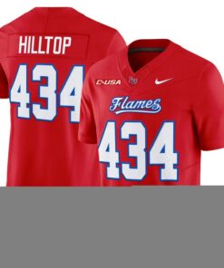 Hilltop Jersey 434 Liberty Flames 2025 Vapor Limited Stitched Red