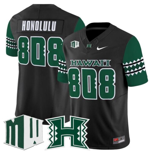 Honolulu Jersey #808 Hawai'i Rainbow Warriors 2025 Vapor Stitched