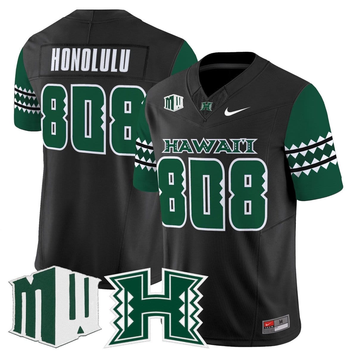 Honolulu Jersey #808 Hawai'i Rainbow Warriors 2025 Vapor Stitched 1 Honolulu Jersey #808 Hawai'i Rainbow Warriors 2025 Vapor Stitched