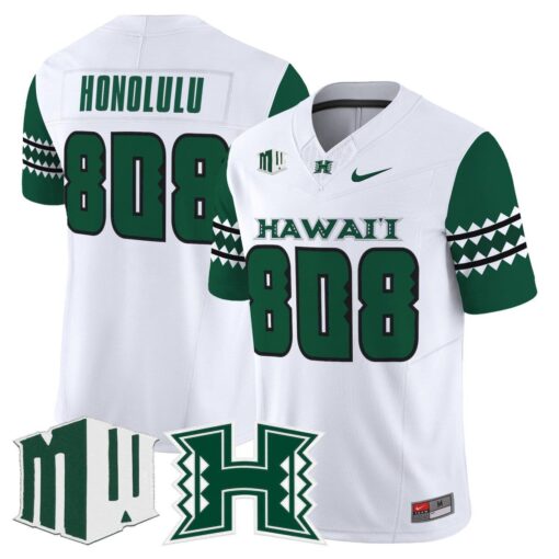 Honolulu Jersey #808 Hawai'i Rainbow Warriors 2025 Vapor Stitched - Image 2