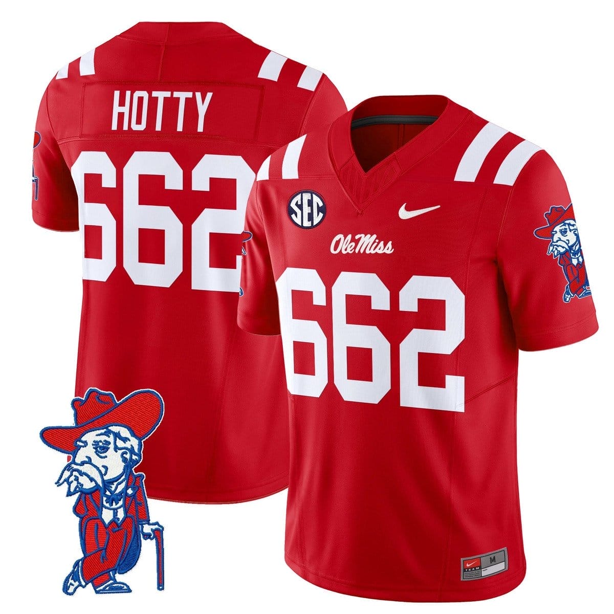 Hotty Jersey #662 Ole Miss Rebels 2025 Limited V2 Stitched 3 Hotty Jersey #662 Ole Miss Rebels 2025 Limited V2 Stitched - Image 3