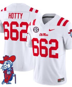 Alternative view of Hotty Jersey #662 Ole Miss Rebels 2025 Limited V2 Stitched
