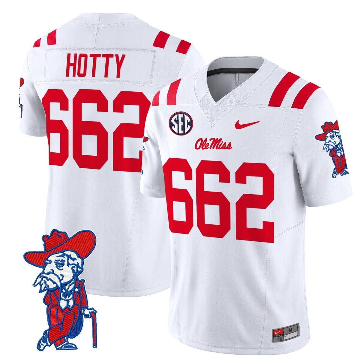 Hotty Jersey #662 Ole Miss Rebels 2025 Limited V2 Stitched 2 Hotty Jersey #662 Ole Miss Rebels 2025 Limited V2 Stitched - Image 2