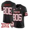 Hub City Jersey 806 Texas Tech Red Raiders Too Cold Vapor Stitched Black