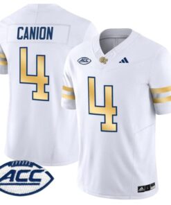 Isiah Canion Jersey #4 Georgia Tech Yellow Jackets 2025 Stitched