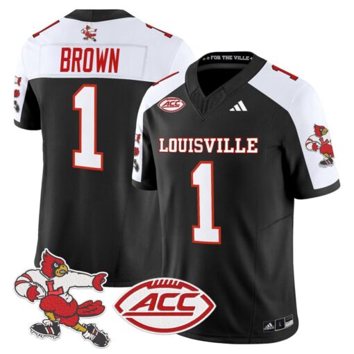 Isaac Brown Jersey #1 Louisville Cardinals 1980s Throwback Stitched - Image 3