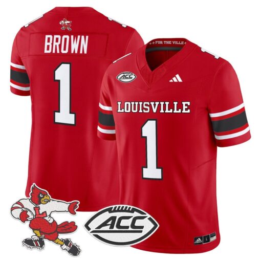 Isaac Brown Jersey #1 Louisville Cardinals 1980s Throwback Stitched - Image 5