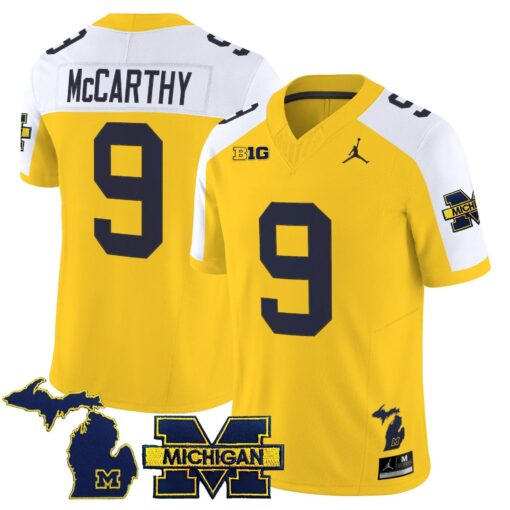 J.J. McCarthy Jersey #9 Michigan Wolverines 2025 Limited V2 Stitched - Image 2