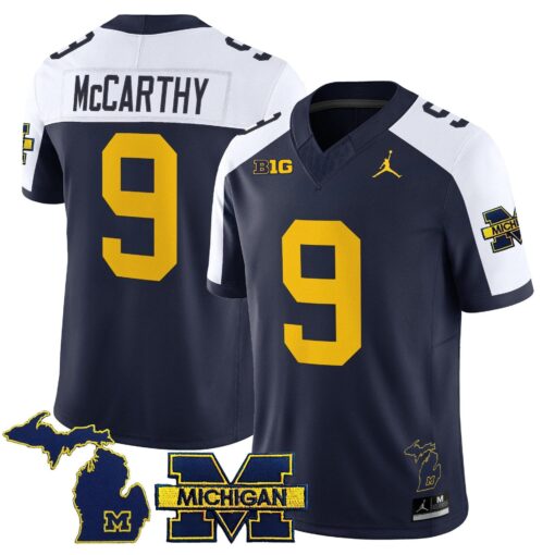 J.J. McCarthy Jersey #9 Michigan Wolverines 2025 Limited V2 Stitched - Image 4