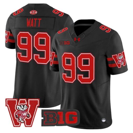 J.J. Watt Jersey #99 Wisconsin Badgers Throwback Stitched