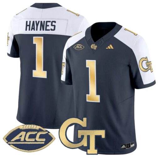 Jamal Haynes Jersey #1 Georgia Tech Yellow Jackets 2025 Stitched - Image 4