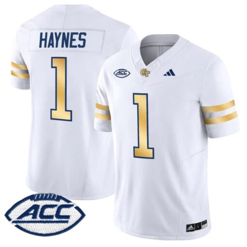 Jamal Haynes Jersey #1 Georgia Tech Yellow Jackets 2025 Stitched