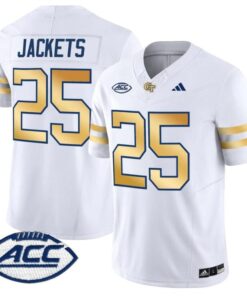 Jackets Jersey #25 Georgia Tech Yellow Jackets 2025 Limited Stitched