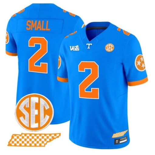 Jabari Small Jersey #2 Tennessee Volunteers Blue Blaze Edition Stitched