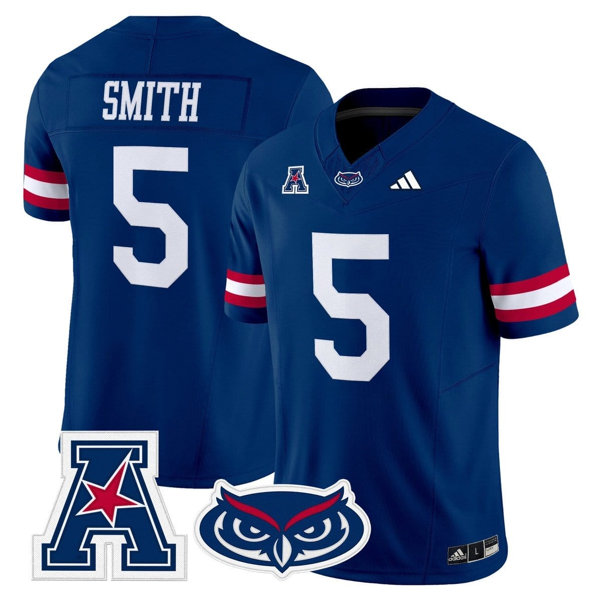 Jabari Smith Jersey #5 Florida Atlantic Owls 2025 All Stitched 4 Jabari Smith Jersey #5 Florida Atlantic Owls 2025 All Stitched - Image 4