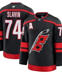 Alternative view of Jaccob Slavin Jersey #74 Carolina Hurricanes 2025 - 26 Premium Stitched