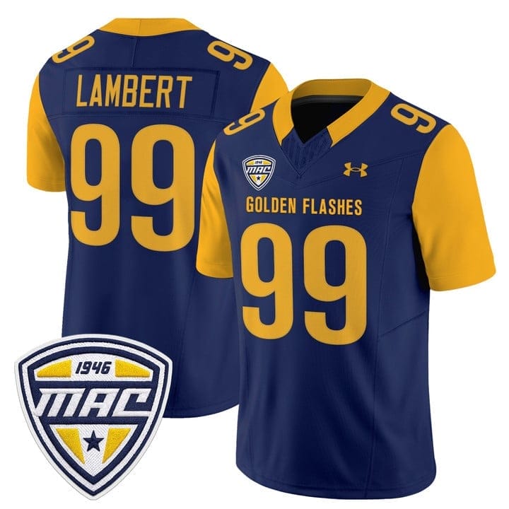 Jack Lambert Jersey #99 Kent State Golden Flashes 2025 Stitched - Image 5