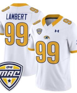 Alternative view of Jack Lambert Jersey #99 Kent State Golden Flashes 2025 Stitched