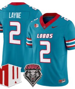 Jack Layne Jersey #2 New Mexico Lobos 2025 Vapor Limited Stitched