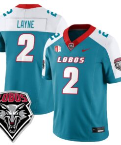 Alternative view of Jack Layne Jersey #2 UNM Lobo Football 2025 All Stitched