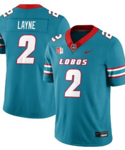 Jack Layne Jersey #2 UNM Lobo Football 2025 All Stitched