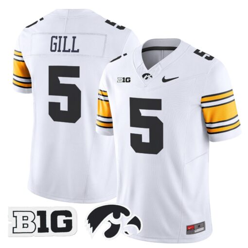 Jacob Gill Jersey #5 Iowa Hawkeyes 2025 Limited Stitched - Image 2