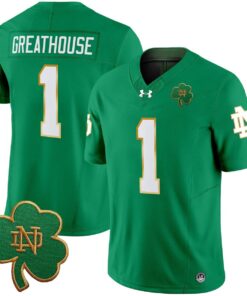 Jaden Greathouse Jersey #1 Notre Dame 2025 Vapor Limited V3 Stitched