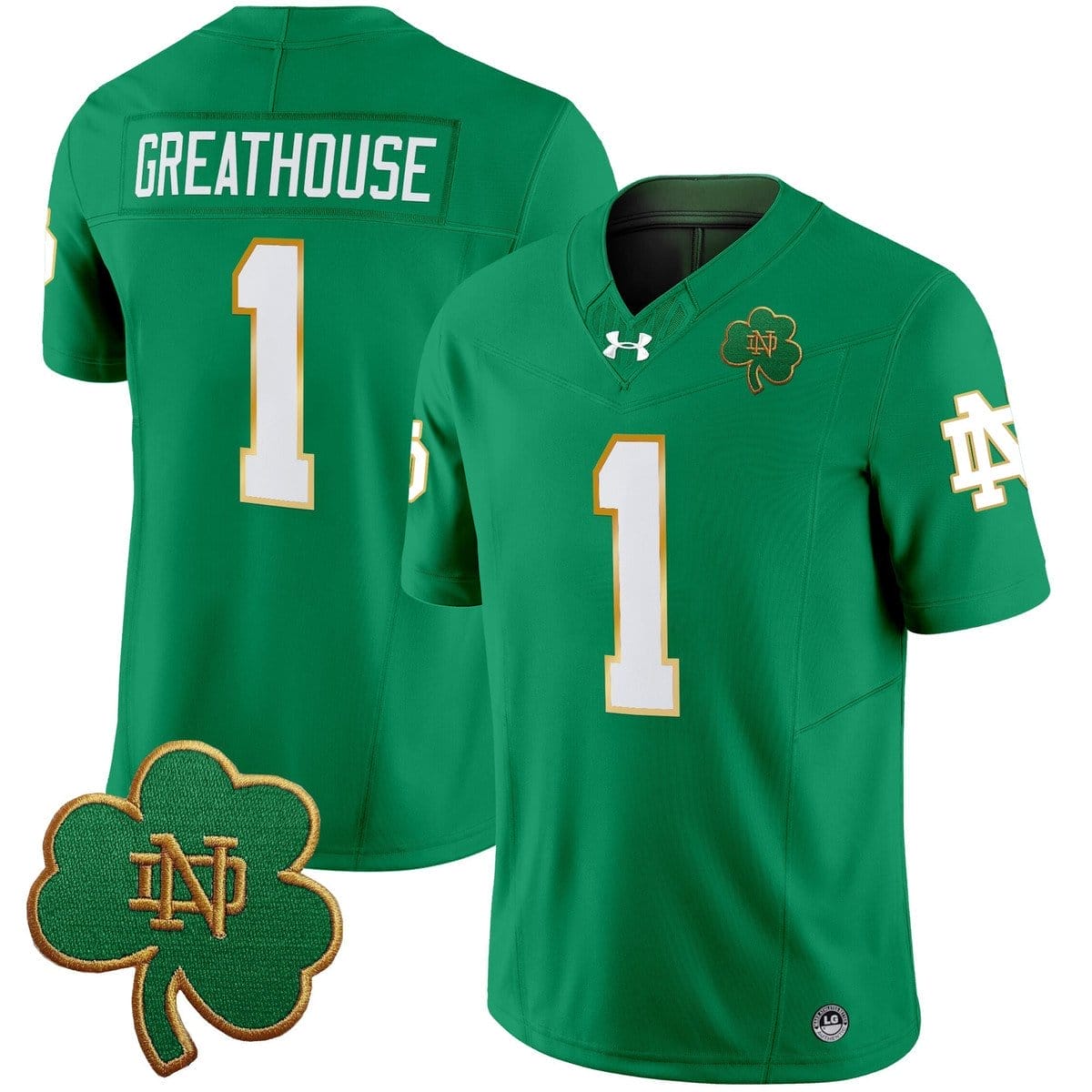 Jaden Greathouse Jersey #1 Notre Dame 2025 Vapor Limited V3 Stitched 1 Jaden Greathouse Jersey #1 Notre Dame 2025 Vapor Limited V3 Stitched
