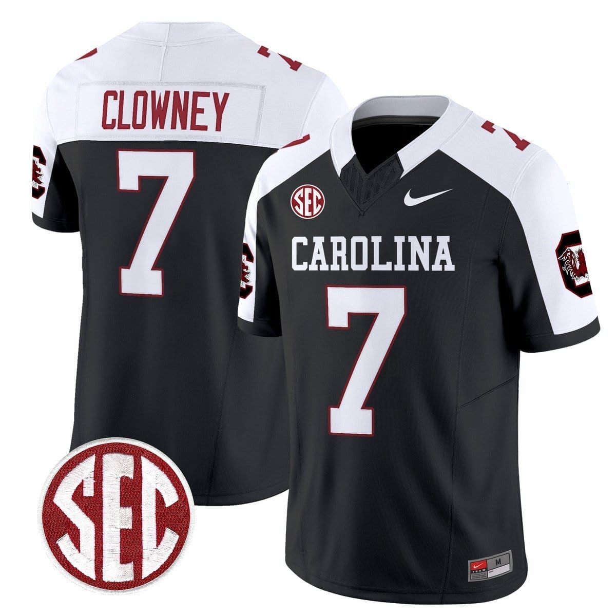 Jadeveon Clowney Jersey #7 Carolina 1980 Throwback Rebrand 2026 3 Jadeveon Clowney Jersey #7 Carolina 1980 Throwback Rebrand 2026 - Image 3