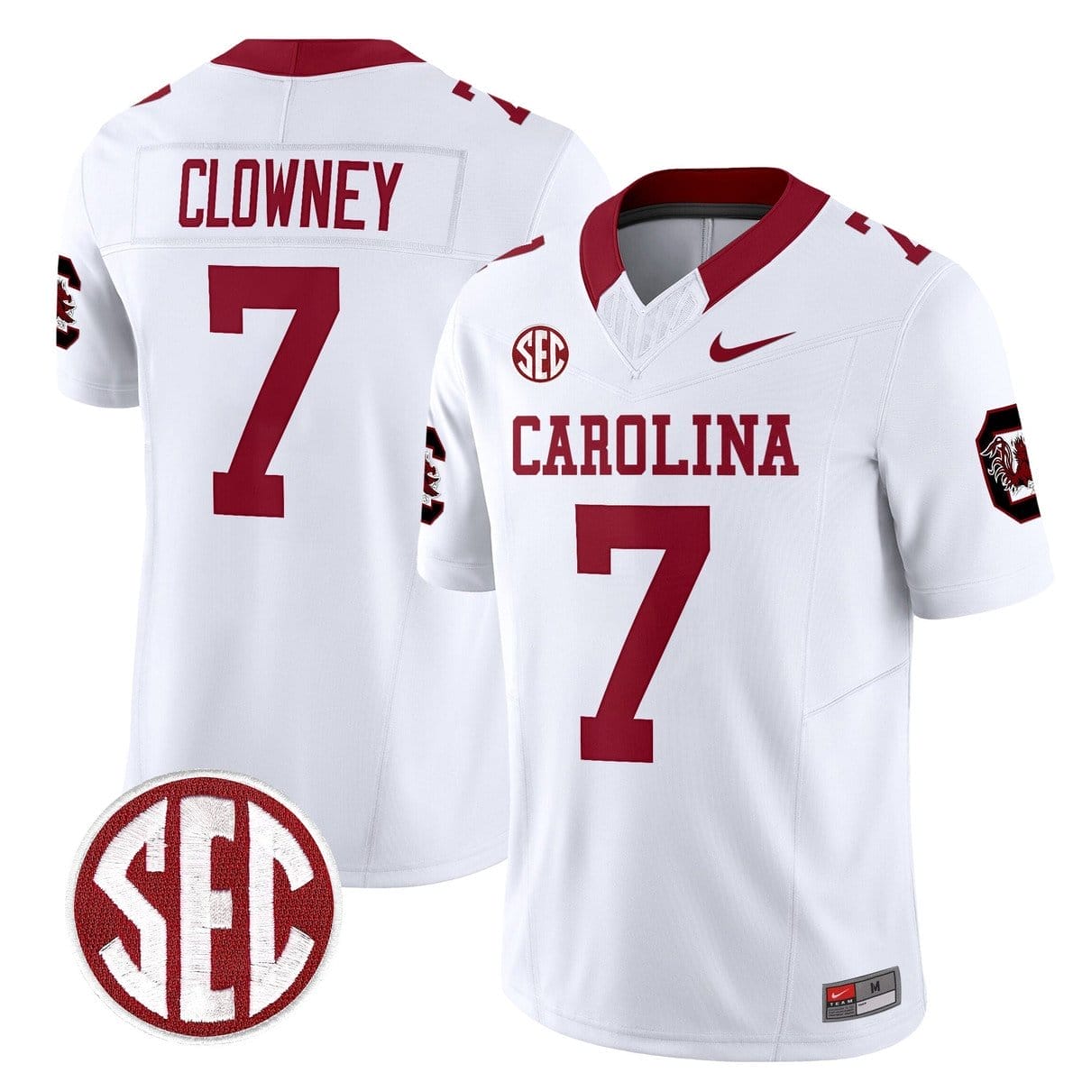 Jadeveon Clowney Jersey #7 Carolina 1980 Throwback Rebrand 2026 2 Jadeveon Clowney Jersey #7 Carolina 1980 Throwback Rebrand 2026 - Image 2