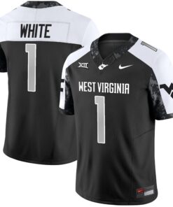 Jahiem White Jersey #1 West Virginia Mountaineers 2025 Stitched