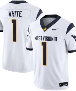 Jahiem White Jersey 1 West Virginia Mountaineers 2025 Vapor Stitched White da537cfa 6f37 4cbe b91b ad28bc38369c
