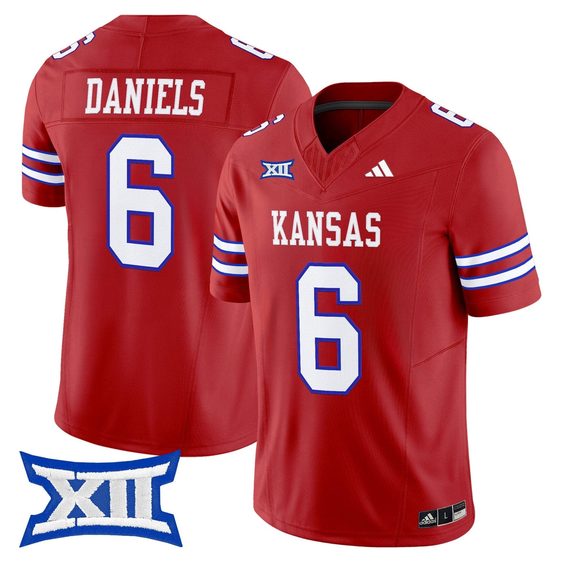 Jalon Daniels Jersey #6 Kansas Jayhawks 2025 Vapor Limited Stitched 4 Jalon Daniels Jersey #6 Kansas Jayhawks 2025 Vapor Limited Stitched - Image 4