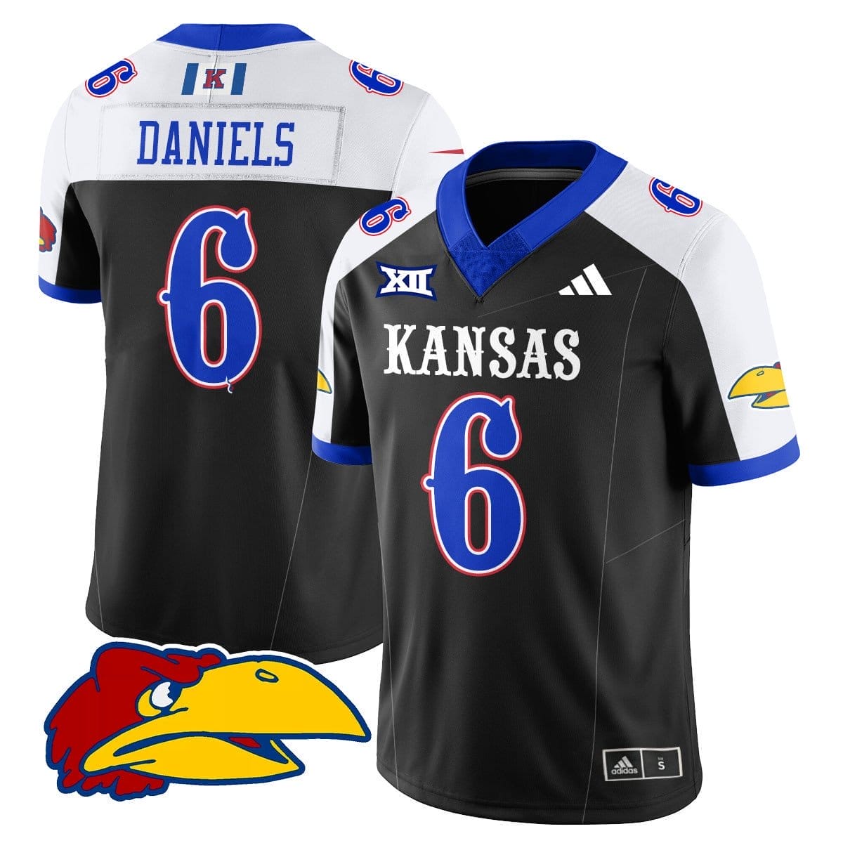 Jalon Daniels Jersey #6 Kansas Jayhawks Football 2025 Limited Stitched - Image 4