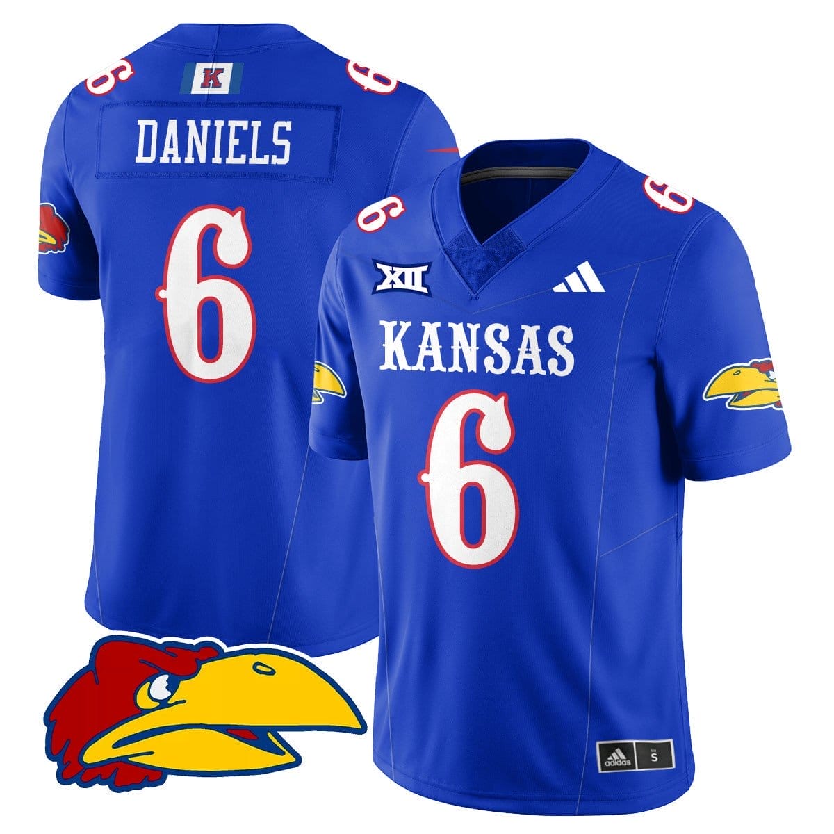 Jalon Daniels Jersey #6 Kansas Jayhawks Football 2025 Limited Stitched - Image 3