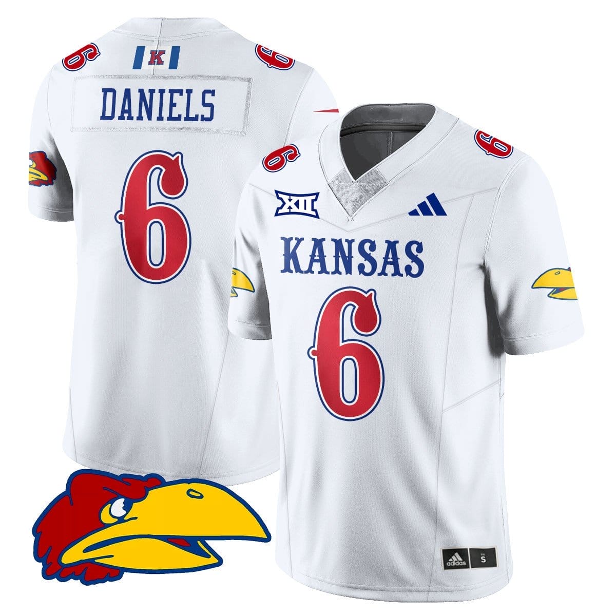 Jalon Daniels Jersey #6 Kansas Jayhawks Football 2025 Limited Stitched - Image 2