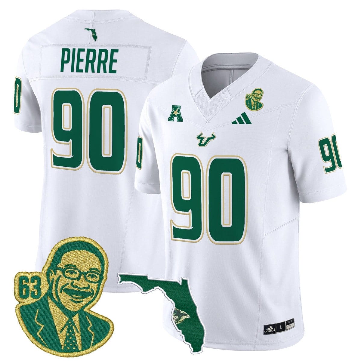 Jason Pierre Jersey #90 South Florida Bulls Lee Roy Selmon Legacy 2 Jason Pierre Jersey #90 South Florida Bulls Lee Roy Selmon Legacy - Image 2