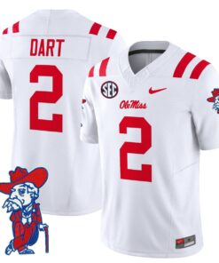 Alternative view of Jaxson Dart Jersey #2 Ole Miss Rebels 2025 Limited V2 Stitched
