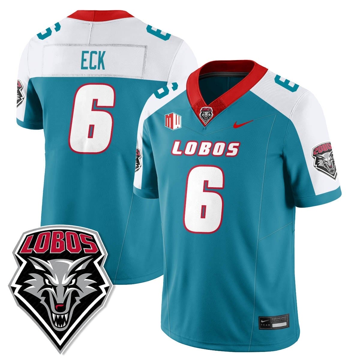 Jaxton Eck Jersey #6 UNM Lobo Football 2025 All Stitched 2 Jaxton Eck Jersey #6 UNM Lobo Football 2025 All Stitched - Image 2
