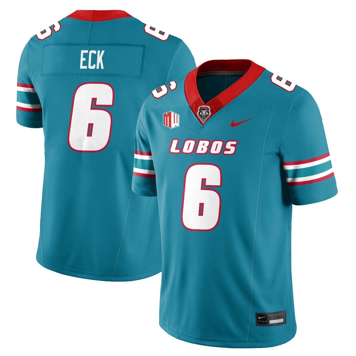 Jaxton Eck Jersey #6 UNM Lobo Football 2025 All Stitched 1 Jaxton Eck Jersey #6 UNM Lobo Football 2025 All Stitched