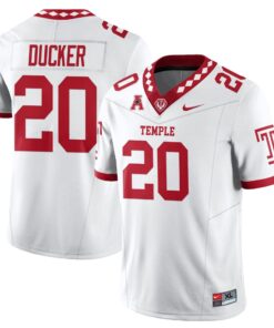 Alternative view of Jay Ducker Jersey #20 Temple Football 2025 Vapor Limited Stitched
