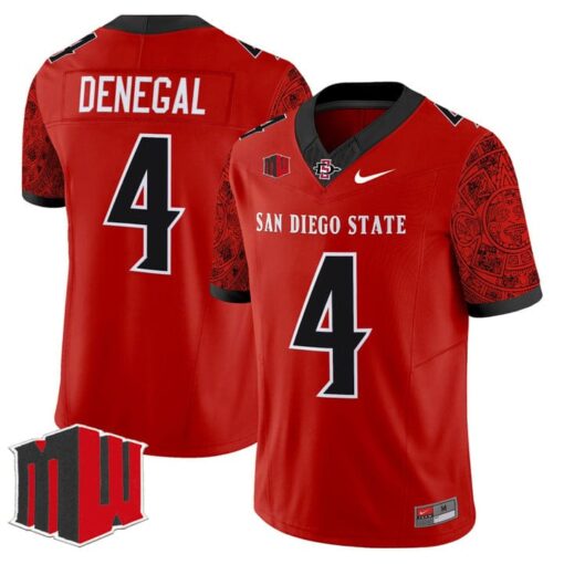 Jayden Denegal Jersey #4 San Diego State Aztecs 2025 Limited Stitched - Image 2