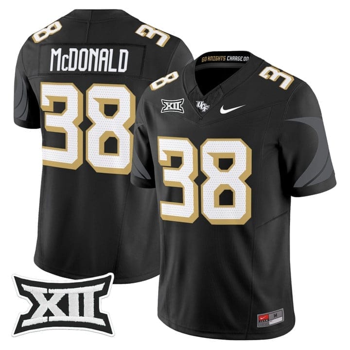 Jayden McDonald Jersey #38 UCF Knights 2025 Vapor Limited Stitched 1 Jayden McDonald Jersey #38 UCF Knights 2025 Vapor Limited Stitched