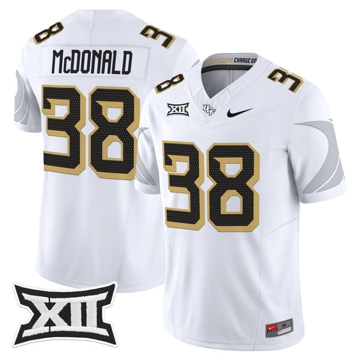 Jayden McDonald Jersey #38 UCF Knights 2025 Vapor Limited Stitched 2 Jayden McDonald Jersey #38 UCF Knights 2025 Vapor Limited Stitched - Image 2