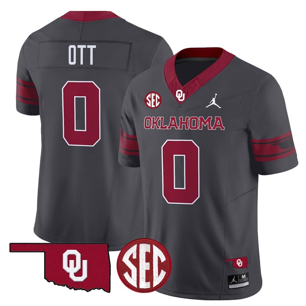 Jaydn Ott Jersey #0 Oklahoma Sooners 2025 Vapor Limited Stitched - Image 3